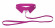 Розовый кожаный воротник с поводком Pink OUCH! Розовый кожаный воротник с поводком Pink OUCH!