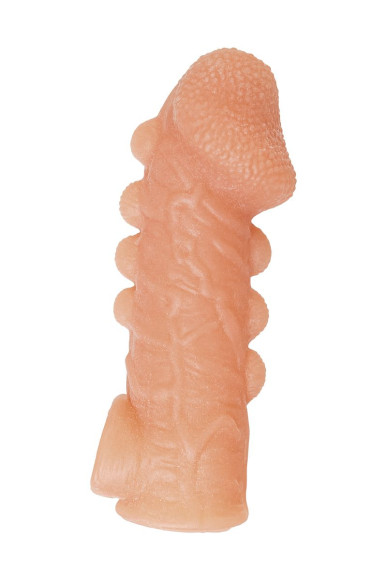 Телесная закрытая насадка с шишечками Cock Sleeve 008 Size S - 13,8 см. Телесная закрытая насадка с шишечками Cock Sleeve 008 Size S - 13,8 см.