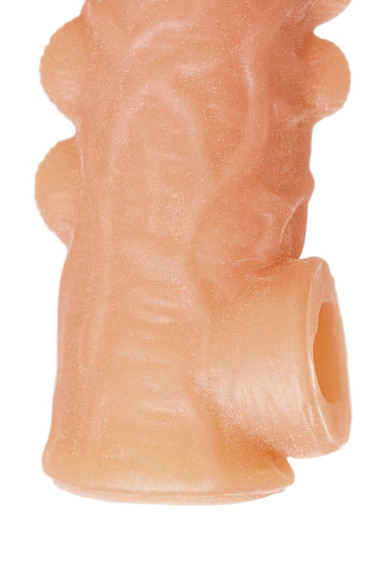 Телесная закрытая насадка с шишечками Cock Sleeve 008 Size S - 13,8 см. Телесная закрытая насадка с шишечками Cock Sleeve 008 Size S - 13,8 см.