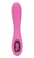 Розовый перезаряжаемый вибромассажер Tundra Rose 6x - 17,8 см.