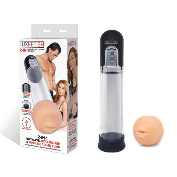 Автоматическая вакуумная помпа-мастурбатор Blowjob Auto Sucker&Penis Enlarger Pump Автоматическая вакуумная помпа-мастурбатор Blowjob Auto Sucker&Penis Enlarger Pump