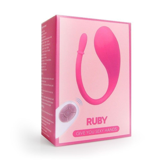Ярко-розовый гладкий вагинальный виброшарик Ruby Ярко-розовый гладкий вагинальный виброшарик Ruby