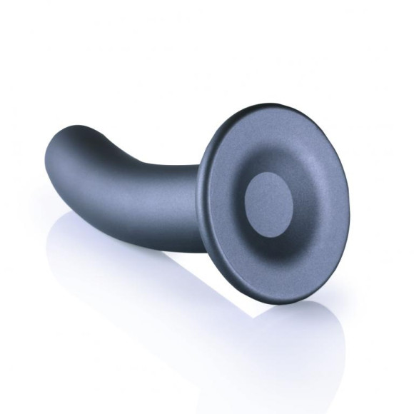 Серый фаллоимитатор Smooth G-Spot - 15 см. Серый фаллоимитатор Smooth G-Spot - 15 см.