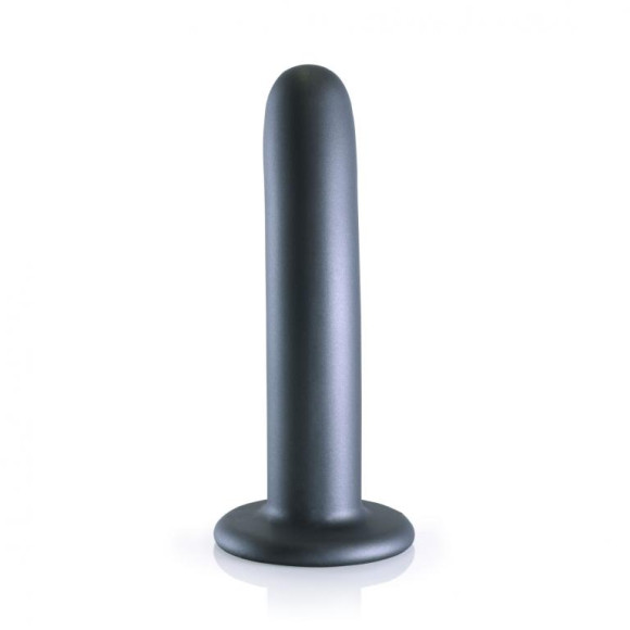 Серый фаллоимитатор Smooth G-Spot - 15 см. Серый фаллоимитатор Smooth G-Spot - 15 см.