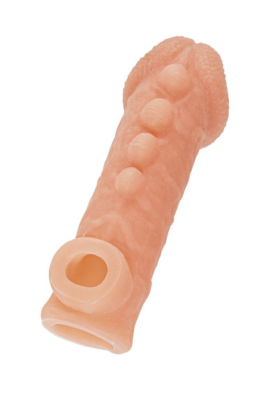 Телесная закрытая насадка с шишечками Cock Sleeve 008 Size M - 15,6 см. Телесная закрытая насадка с шишечками Cock Sleeve 008 Size M - 15,6 см.
