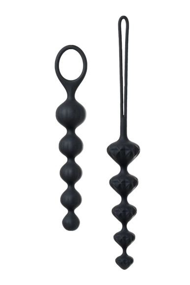 Набор из 2 чёрных анальных цепочек Satisfyer Love Beads Набор из 2 чёрных анальных цепочек Satisfyer Love Beads