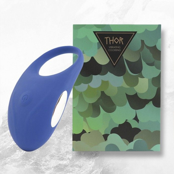 Синее кольцо с вибрацией Thor Cockring Синее кольцо с вибрацией Thor Cockring