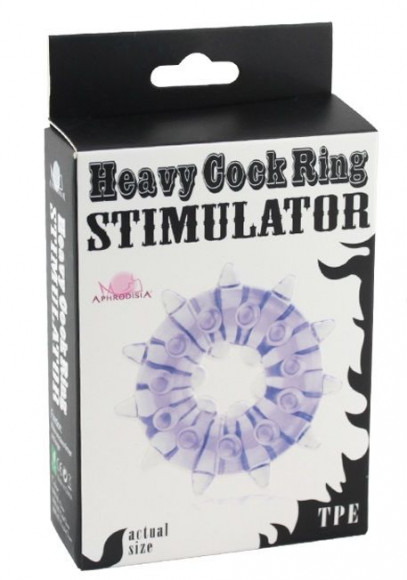 Прозрачное кольцо на пенис Heavy Cock Ring Stimulator Прозрачное кольцо на пенис Heavy Cock Ring Stimulator