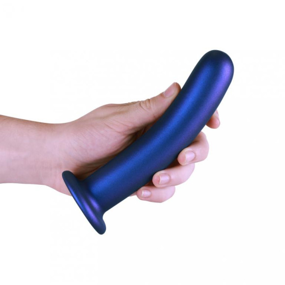 Синий фаллоимитатор Smooth G-Spot - 17,7 см. Синий фаллоимитатор Smooth G-Spot - 17,7 см.