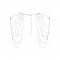 Серебристое украшение на плечи Magnifique Metallic Chain Shoulders & Back Jewelry