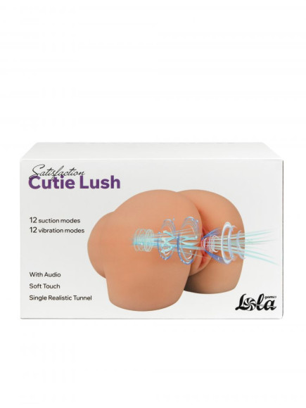 Мастурбатор-вагина с вибрацией и всасыванием Cutie Lush Мастурбатор-вагина с вибрацией и всасыванием Cutie Lush