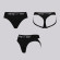 Черные трусики для фиксации насадок Harness Lingerie Heroine XS