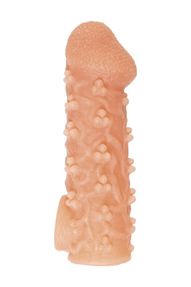 Телесная закрытая насадка с пучками шишечек Cock Sleeve 009 Size L - 17,6 см. Телесная закрытая насадка с пучками шишечек Cock Sleeve 009 Size L - 17,6 см.