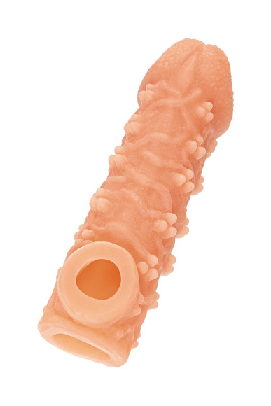 Телесная закрытая насадка с пучками шишечек Cock Sleeve 009 Size L - 17,6 см. Телесная закрытая насадка с пучками шишечек Cock Sleeve 009 Size L - 17,6 см.