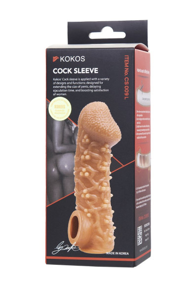 Телесная закрытая насадка с пучками шишечек Cock Sleeve 009 Size L - 17,6 см. Телесная закрытая насадка с пучками шишечек Cock Sleeve 009 Size L - 17,6 см.