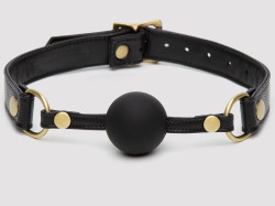 Черный кляп-шар Bound to You Faux Leather Ball Gag Черный кляп-шар Bound to You Faux Leather Ball Gag