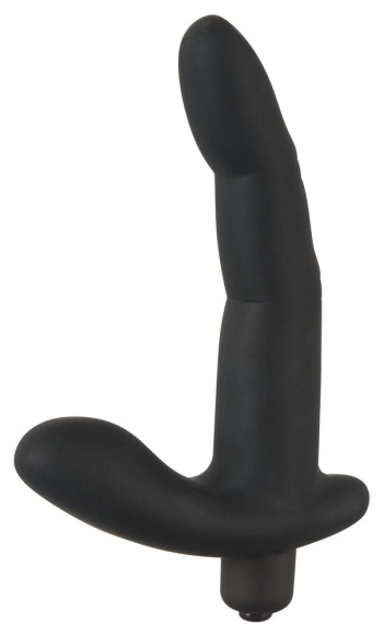 Черный вибромассажер простаты Naughty Finger Prostate Vibe - 13,8 см. Черный вибромассажер простаты Naughty Finger Prostate Vibe - 13,8 см.