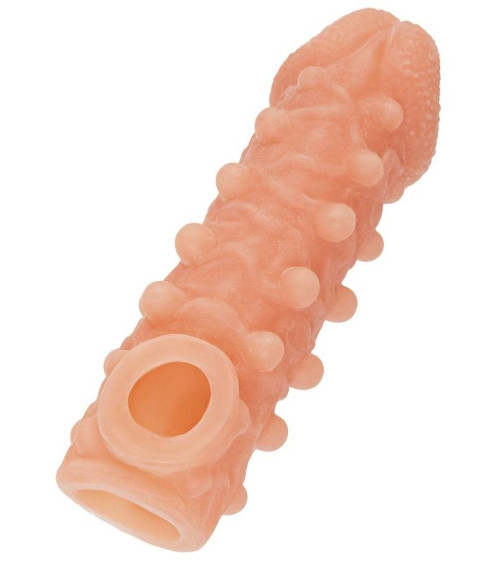 Телесная закрытая насадка с шариками Cock Sleeve 010 Size S - 13,8 см. Телесная закрытая насадка с шариками Cock Sleeve 010 Size S - 13,8 см.