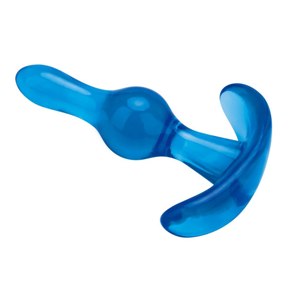 Голубой анальный стимулятор Tear Drop Butt Plug - 8,9 см. Голубой анальный стимулятор Tear Drop Butt Plug - 8,9 см.