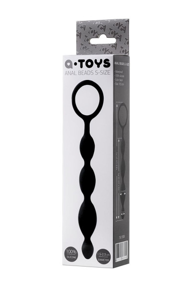Анальная цепочка черного цвета A-toys - 19,5 см. Анальная цепочка черного цвета A-toys - 19,5 см.
