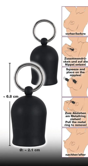 Помпы для сосков Black Velvets Nipple Suckers Помпы для сосков Black Velvets Nipple Suckers