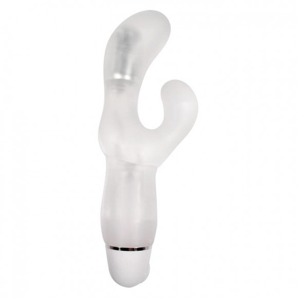 Изысканный белый вибратор Pure Delight Luna U Shape - 17,5 см. Изысканный белый вибратор Pure Delight Luna U Shape - 17,5 см.