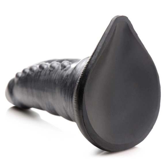Серый фантазийный фаллоимитатор Beastly Tapered Bumpy Silicone Dildo - 21 см. Серый фантазийный фаллоимитатор Beastly Tapered Bumpy Silicone Dildo - 21 см.