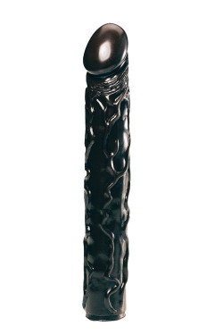 Чёрный фаллоимитатор BIG BONANZA 13 BLACK BUTT PLUG - 33 см.