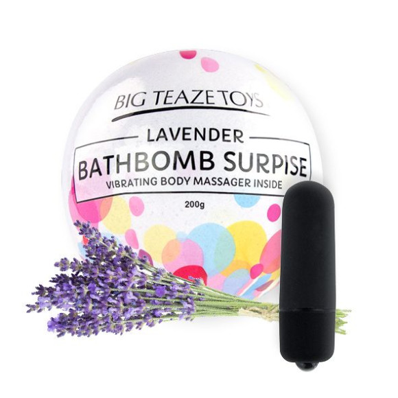 Бомбочка для ванны Bath Bomb Surprise Lavander + вибропуля Бомбочка для ванны Bath Bomb Surprise Lavander + вибропуля