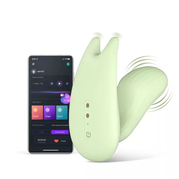 Зеленый вибратор Magic Motion Umi - 9,5 см. Зеленый вибратор Magic Motion Umi - 9,5 см.