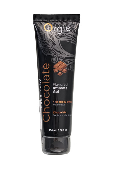 Интимный гель на водной основе Lube Tube Chocolate с шоколадным вкусом - 100 мл. Интимный гель на водной основе Lube Tube Chocolate с шоколадным вкусом - 100 мл.