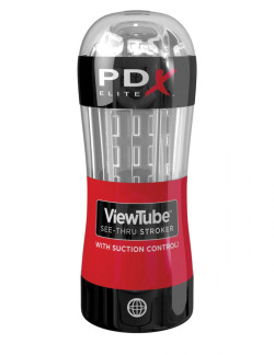 Прозрачный мастурбатор в тубе PDX Elite ViewTube See-Thru Stroker Прозрачный мастурбатор в тубе PDX Elite ViewTube See-Thru Stroker