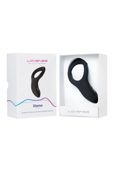 Черное эрекционное кольцо Lovense Diamo Черное эрекционное кольцо Lovense Diamo
