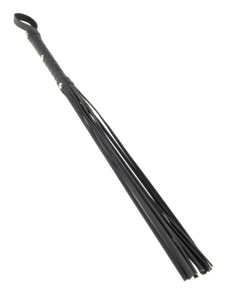 Чёрная плетка Deluxe Cat O Nine - 62 см. Чёрная плетка Deluxe Cat O Nine - 62 см.