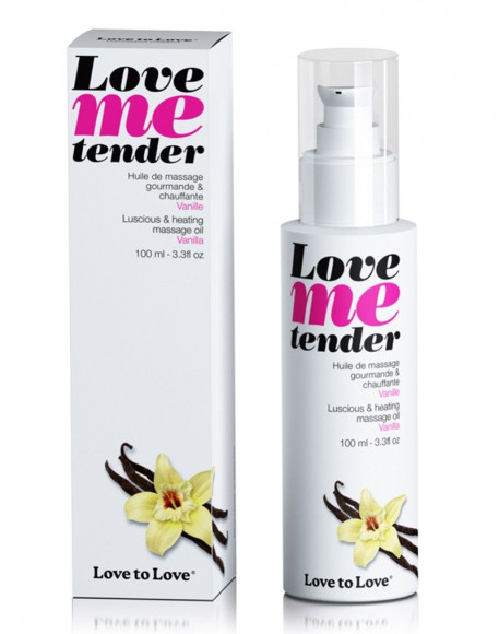 Съедобное согревающее массажное масло Love Me Tender Vanilla с ароматом ванили - 100 мл. Съедобное согревающее массажное масло Love Me Tender Vanilla с ароматом ванили - 100 мл.