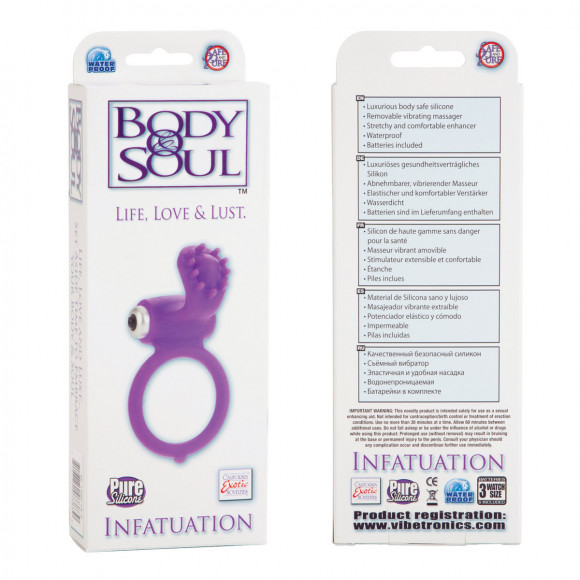 Виброкольцо фиолетовое Body & Soul Inspiration Виброкольцо фиолетовое Body & Soul Inspiration