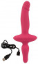 Розовый двусторонний вибратор 2in1 Vibrator & Butt Plug Розовый двусторонний вибратор 2in1 Vibrator & Butt Plug