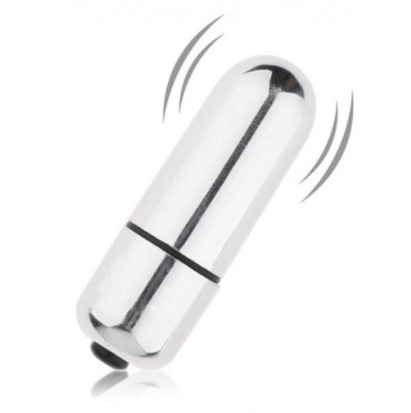 Серебристая вибропуля X-Basic Bullet Mini One Speed - 5,9 см. Серебристая вибропуля X-Basic Bullet Mini One Speed - 5,9 см.